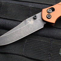 Benchmade Mini Osbourne- Manual Folder- Reverse Tanto- Burnt Copper Finished Aluminum Handle- Black Stonewash Blade- Axis lock 945BK-03