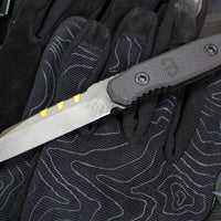 Blackside Customs Americana- Covert- Reverse Tanto Edge- Bounty Hunter Blade Finish- Black G-10 Scales  BSC-AMCO-BOUNTY-BLKG10