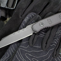 Blackside Customs Americana- Covert- Reverse Tanto Edge- Black Blade Finish- Black G-10 Scales- Black HW BSC-AMCO-BLK-BLKG10