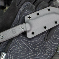 Blackside Customs Americana- Covert- Reverse Tanto Edge- Black Blade Finish- Black G-10 Scales- Black HW BSC-AMCO-BLK-BLKG10