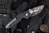 Blackside Customs Bad Idea- OTS Auto Knife- Black Textured Handle- Magnacut Foil Camo Finished Blade BSC-BA-BLKA-FOIL