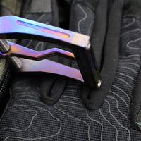 Blackside Customs Modular Belt Buckle - Titanium- Flamed "B"