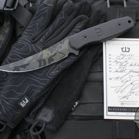 Blackside Customs Cat 5- Persian- Multicam Black Blade Finish- Black G-10 Scales BSC-PER-BLKCAMO-BLKG10