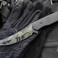 Blackside Customs Cat 5- Persian- Multicam Black Blade Finish- Black G-10 Scales BSC-PER-BLKCAMO-BLKG10