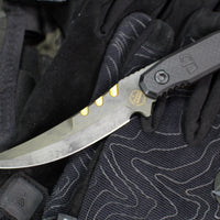 Blackside Customs Cat 5- Covert- Persian- Bounty Hunter Blade Finish- Black G-10 Scales BSC-PERCO-BOUNTY-BLKG10