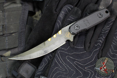 Blackside Customs Cat 5- Covert- Persian- Bounty Hunter Blade Finish- Black G-10 Scales BSC-PERCO-BOUNTY-BLKG10