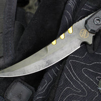 Blackside Customs Cat 5- Covert- Persian- Bounty Hunter Blade Finish- Black G-10 Scales BSC-PERCO-BOUNTY-BLKG10