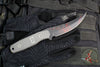 Blackside Customs Cat 5 Fixed Blade- Persian- MOC Blade Finish- Titanium Scales BSC-PER-MOC-TI