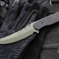 Blackside Customs Cat 5- Persian- OD Green Blade Finish- Black G-10 Scales BSC-PER-OD-BLKG10