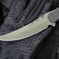 Blackside Customs Cat 5- Persian- OD Green Blade Finish- Black G-10 Scales BSC-PER-OD-BLKG10