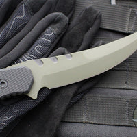 Blackside Customs Cat 5- Persian- OD Green Blade Finish- Black G-10 Scales BSC-PER-OD-BLKG10