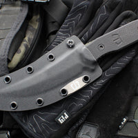 Blackside Customs Cat 5- Persian- OD Green Blade Finish- Black G-10 Scales BSC-PER-OD-BLKG10