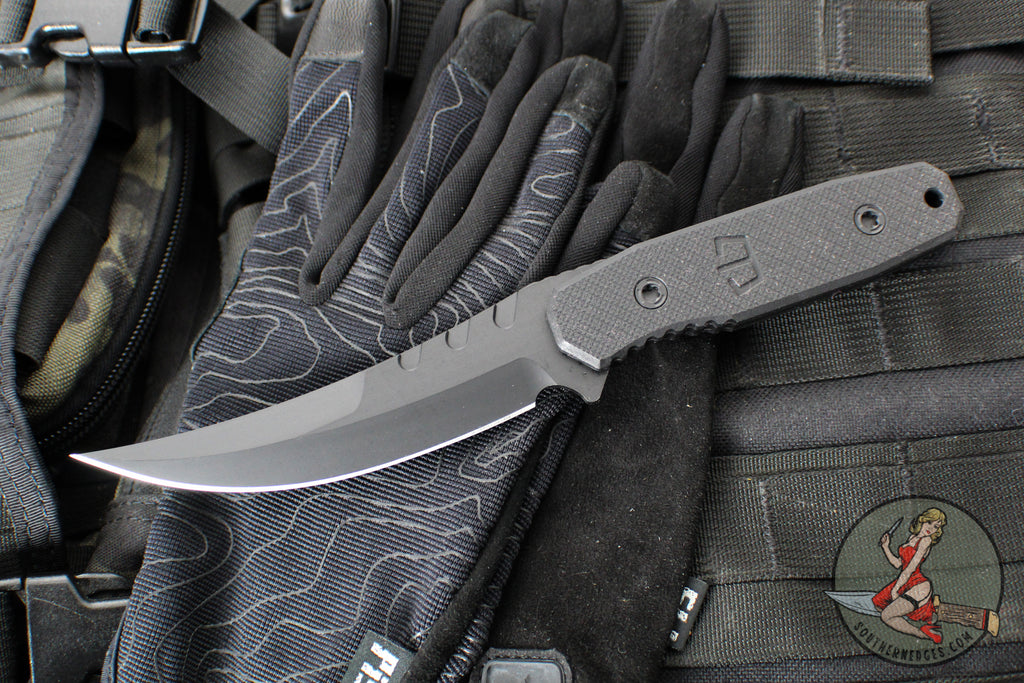 Blackside Customs Cat 5- Persian- Black Blade Finish- Black G-10 Scales BSC-PER-BLK-BLKG10