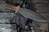Blackside Customs Fairgate Smachet- Double Edge - Cordovan Black Over Copper Handle Scales- Black Finished PSB27 Blade- Black HW BSC-FAIR-BLK-BLKCU