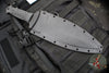 Blackside Customs Fairgate Smachet- Double Edge - Black G-10 Handle Scales- Beskar Finished PSB27 Blade BSC-FAIR-BESKAR-BLKG10