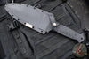 Blackside Customs Fairgate Smachet- Double Edge - Black G-10 Handle Scales- Blue Line Finished PSB27 Blade- Black Titanium HW BSC-FAIR-BLUELINE-BLKG10