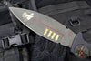 Blackside Customs Fairgate Smachet- Double Edge - Black Aluminum Handle Scales- Bomber Girl Finished PSB27 Blade- Black HW BSC-FAIR-BOMBER-BLKA