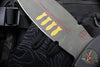 Blackside Customs Fairgate Smachet- Double Edge - Black Aluminum Handle Scales- Bomber Girl Finished PSB27 Blade- Black HW BSC-FAIR-BOMBER-BLKA