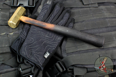 Blackside Customs Hammer- Birch Handle- Brass Double Logo Head  BSC-HAMMER-DLOGO