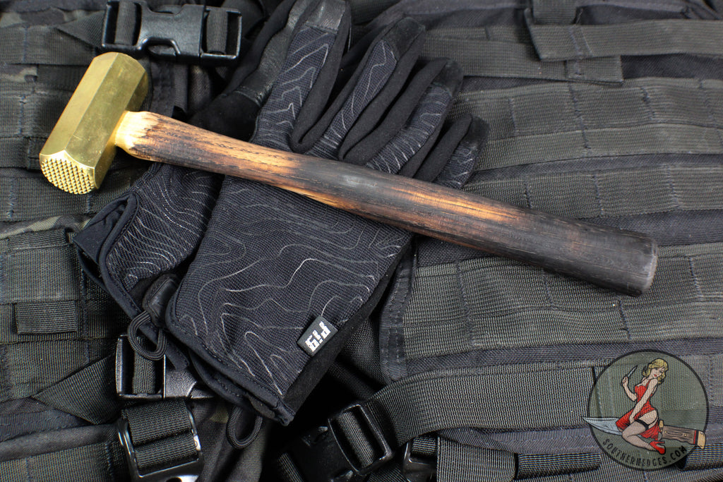 Blackside Customs Hammer- Birch Handle- Brass Tenderizer Head  BSC-HAMMER-TENDER
