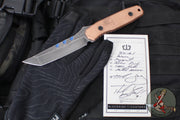 Blackside Customs Kimura Fixed Blade - Beskar Blade Finish- Copper Scales BSC-K1-BESKAR-CU
