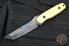 Blackside Customs Kimura Fixed Blade - Beskar Blade Finish- Brass Scales BSC-K1-BESKAR-BRASS