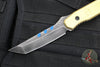 Blackside Customs Kimura Fixed Blade - Beskar Blade Finish- Brass Scales BSC-K1-BESKAR-BRASS