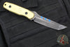 Blackside Customs Kimura Fixed Blade - Beskar Blade Finish- Brass Scales BSC-K1-BESKAR-BRASS