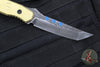 Blackside Customs Kimura Fixed Blade - Beskar Blade Finish- Brass Scales BSC-K1-BESKAR-BRASS