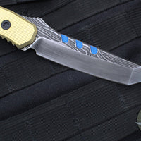 Blackside Customs Kimura Fixed Blade - Beskar Blade Finish- Brass Scales BSC-K1-BESKAR-BRASS