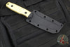 Blackside Customs Kimura Fixed Blade - Beskar Blade Finish- Brass Scales BSC-K1-BESKAR-BRASS