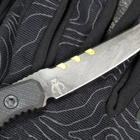 Blackside Customs Kimura- Covert- Bounty Hunter Blade Finish- Black G-10 Scales BSC-K1CO-BOUNTY-BLKG10