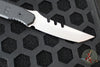 Blackside Customs Kimura Fixed Blade - Reaper Back Cut- Stonewash Blade Finish- Black G-10 Scales BSC-K1-REAPER-SW-BLKG10