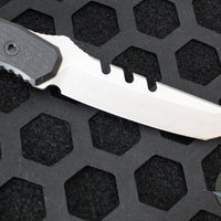 Blackside Customs Kimura Fixed Blade - Reaper Back Cut- Stonewash Blade Finish- Black G-10 Scales BSC-K1-REAPER-SW-BLKG10