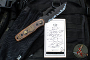 Blackside Customs Kimura Fixed Blade -One Off- Sumi Finish- Custom Copper Starlingear Gunner Scales BSC-K1-STAR1-SUMI