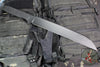 Blackside Customs Kyoto Drifter Fixed Blade Wharncliffe Wakizashi- Black Blade Finish- Black G-10 Scales- Black HW BSC-KD-BLK-BLKG10