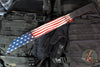 Blackside Customs Kyoto Drifter Fixed Blade Wharncliffe Wakizashi- Old Glory Blade Finish- Black G-10 Scales- Black HW BSC-KD-GLORY-BLKG10