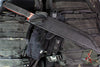 Blackside Customs Kyoto Drifter Fixed Blade Wharncliffe Wakizashi- Old Glory Blade Finish- Black G-10 Scales- Black HW BSC-KD-GLORY-BLKG10
