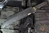 Blackside Customs Kyoto Drifter Fixed Blade Wharncliffe Wakizashi- Woodland Topo Camo Blade Finish- Black G-10 Scales- Black HW BSC-KD-WOODTOPO-BLKG10