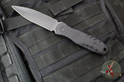 Blackside Customs Phase 7 SDM- Double Edge Dagger - Black Contoured Handle Scales- Black Finished Blade BSC-P7SDM-BLKAL-BLK