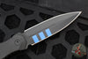 Blackside Customs Phase 7 SDM- Double Edge Dagger - Black Aluminum Handle Scales- Black Sub Zero Finished Blade BSC-P7SDM-BLKA-SUBZERO