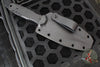 Blackside Customs Phase 7 SDM- Double Edge Dagger - Black Aluminum Handle Scales- Black Sub Zero Finished Blade BSC-P7SDM-BLKA-SUBZERO