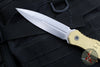 Blackside Customs Phase 7 SDM- Double Edge Dagger - Brass Scales- Stonewash Blade BSC-P7SDM-BRASS-SW