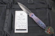 Blackside Customs Phase 7 SDM- Double Edge Dagger - MokuTi Scales- Hand Ground Magnacut Black DLC Blade BSC-P7SDM-MOKUTI-DLC