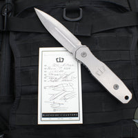 Blackside Customs Phase 7 SDM- Double Edge Dagger - Titanium Scales- Stonewash Blade BSC-P7SDM-TI-SW