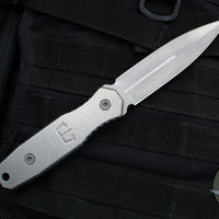 Blackside Customs Phase 7 SDM- Double Edge Dagger - Titanium Scales- Stonewash Blade BSC-P7SDM-TI-SW