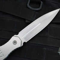 Blackside Customs Phase 7 SDM- Double Edge Dagger - Titanium Scales- Stonewash Blade BSC-P7SDM-TI-SW