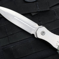 Blackside Customs Phase 7 SDM- Double Edge Dagger - Titanium Scales- Stonewash Blade BSC-P7SDM-TI-SW