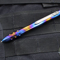 Blackside Customs Titanium Pen - Flamed and Polished v5