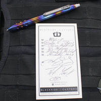 Blackside Customs Titanium Pen - Flamed and Polished v5